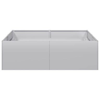 vidaXL Planter 100x100x30 cm Galvanised Steel