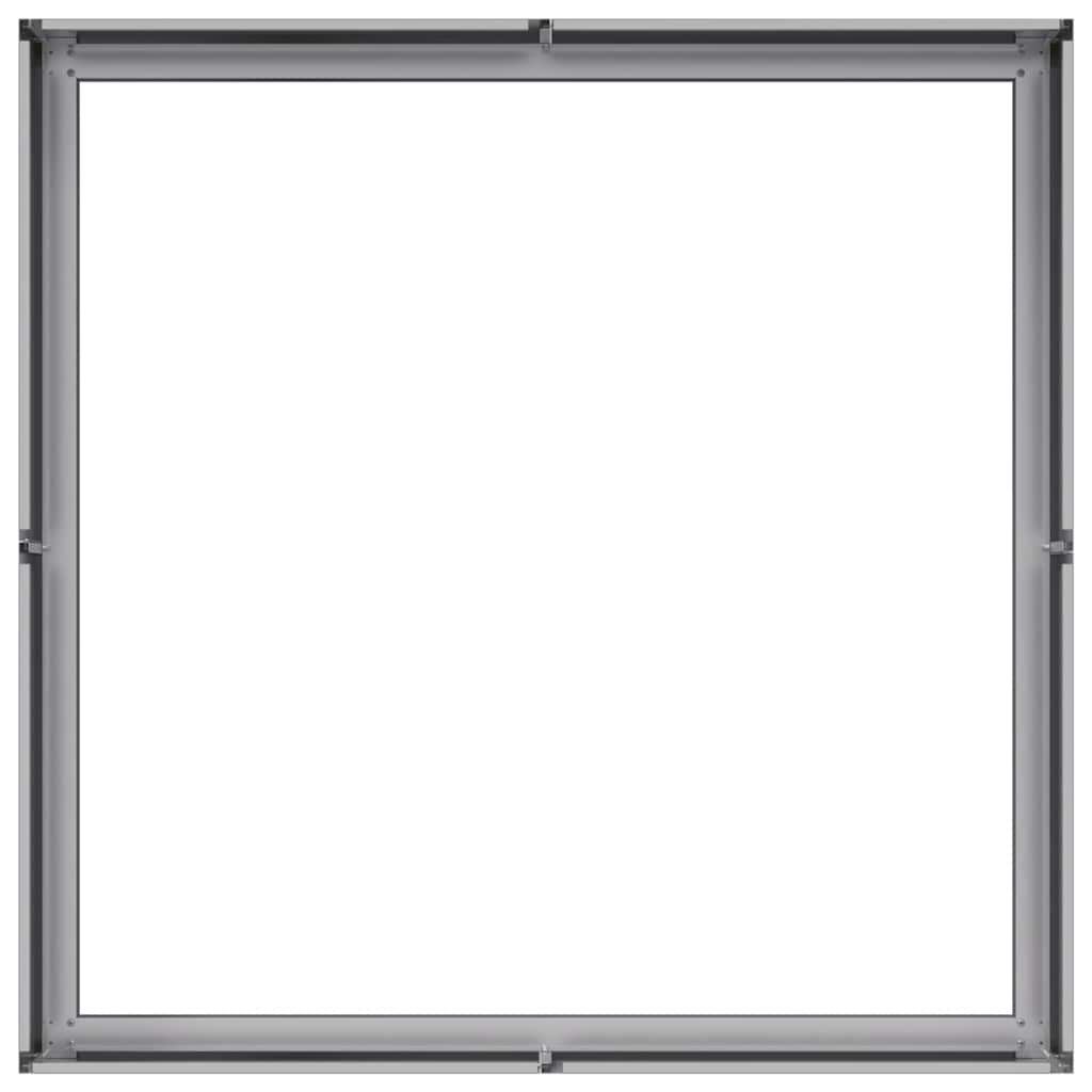 vidaXL Planter 100x100x30 cm Galvanised Steel