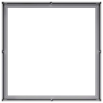 vidaXL Planter 100x100x30 cm Galvanised Steel