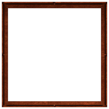 vidaXL Garden Planter Rusty 100 x 100 x 30 cm