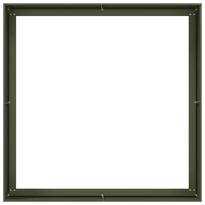 vidaXL Planter Olive Green 100x100x40 cm Steel