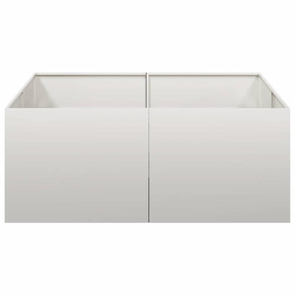 vidaXL Planter 100x100x40 cm Stainless Steel