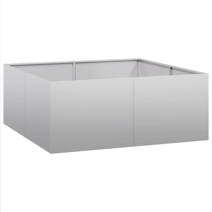 vidaXL Planter 100x100x40 cm Galvanised Steel