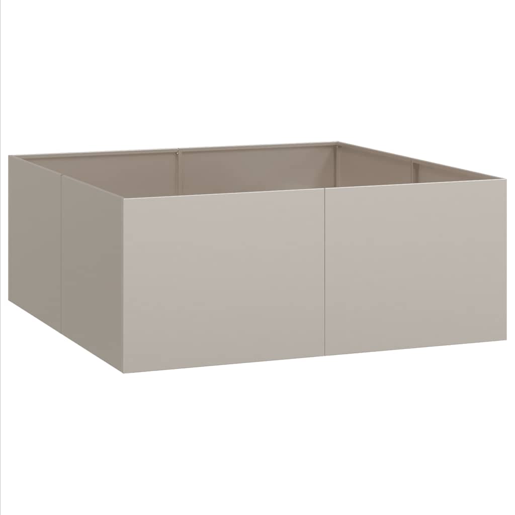 vidaXL Garden Planter Rusty 100 x 100 x 40 cm