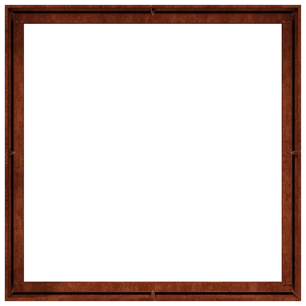 vidaXL Garden Planter Rusty 100 x 100 x 40 cm