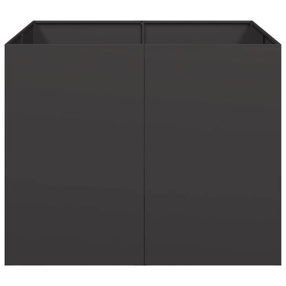 vidaXL Planter Black 100x100x80 cm Steel