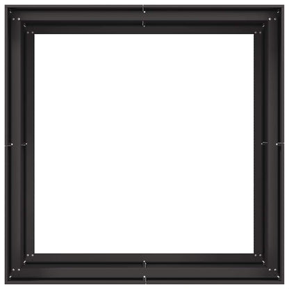 vidaXL Planter Black 100x100x80 cm Steel