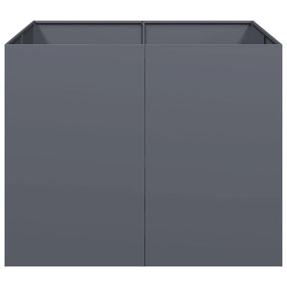 vidaXL Planter Anthracite 100x100x80 cm Steel