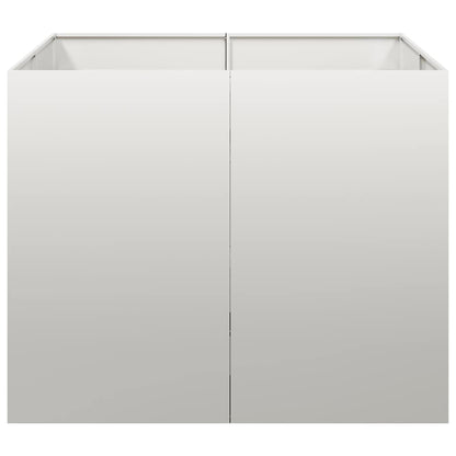 vidaXL Planter 100x100x80 cm Stainless Steel