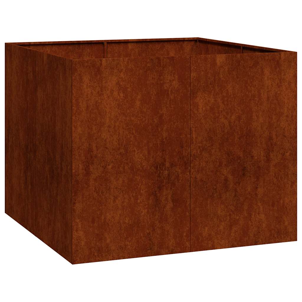 vidaXL Garden Planter Rusty 100 x 100 x 80 cm