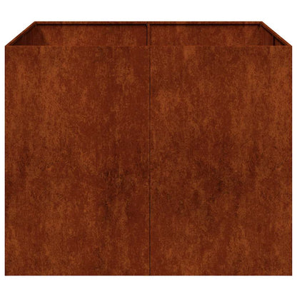 vidaXL Garden Planter Rusty 100 x 100 x 80 cm