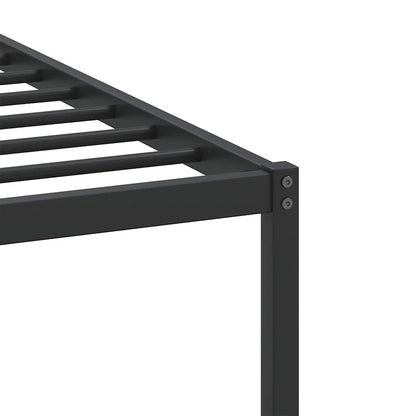 vidaXL Bed Frame without Mattress Smoked Oak 75x190 cm Small Single Engineered Wood