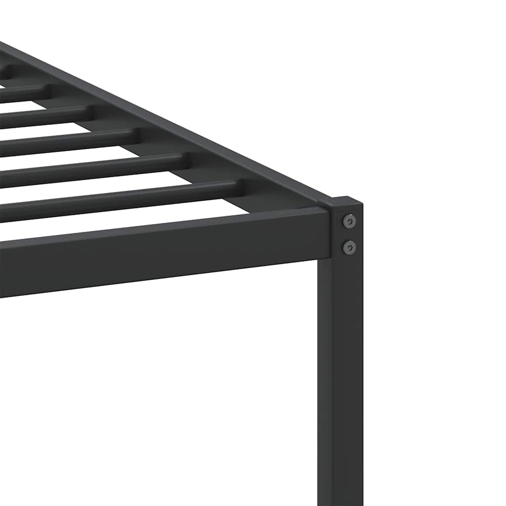 vidaXL Bed Frame without Mattress Smoked Oak 90x190 cm Single Engineered Wood