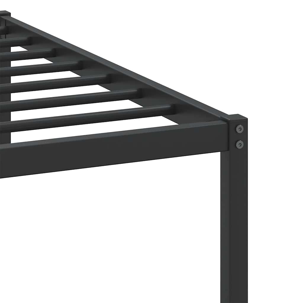 vidaXL Bed Frame without Mattress Smoked Oak 100x190 cm Engineered Wood