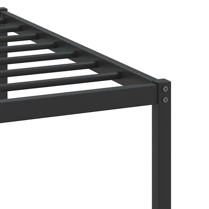 vidaXL Bed Frame without Mattress Smoked Oak 100x190 cm Engineered Wood