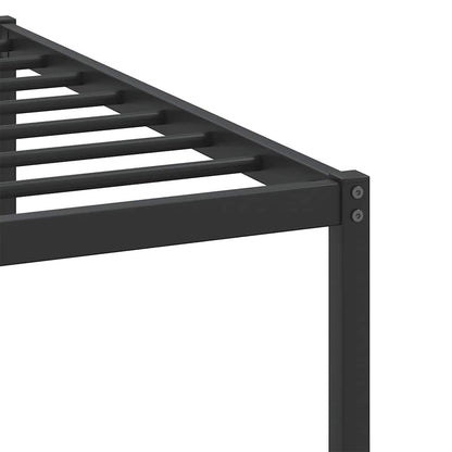 vidaXL Bed Frame without Mattress Smoked Oak 100x200 cm Engineered Wood