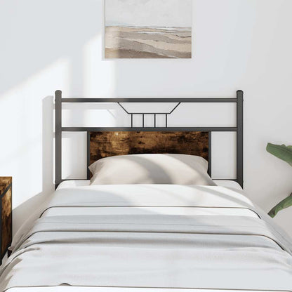 vidaXL Replace Headboard Smoked Oak 75 cm Engineered Wood and Steel