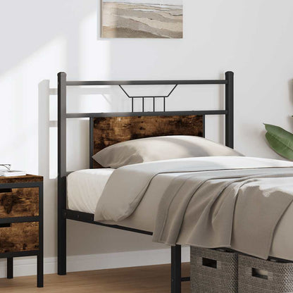 vidaXL Replace Headboard Smoked Oak 80 cm Engineered Wood and Steel