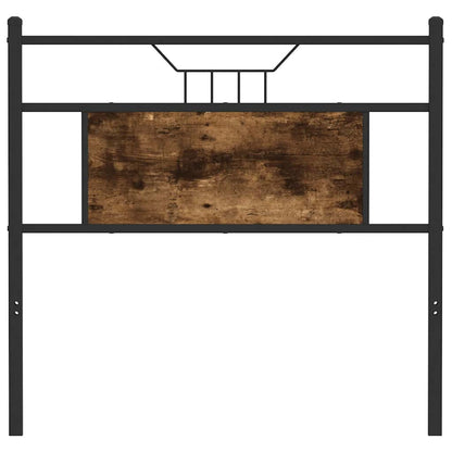 vidaXL Replace Headboard Smoked Oak 80 cm Engineered Wood and Steel