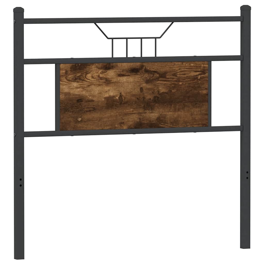 vidaXL Replace Headboard Smoked Oak 80 cm Engineered Wood and Steel