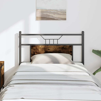 vidaXL Replace Headboard Smoked Oak 80 cm Engineered Wood and Steel