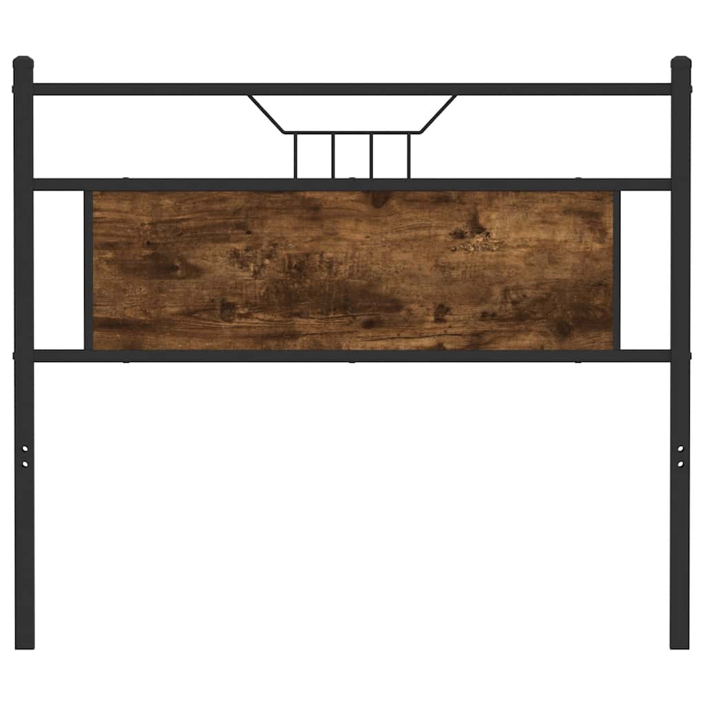 vidaXL Replace Headboard Smoked Oak 100 cm Engineered Wood and Steel