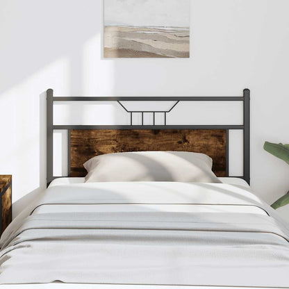 vidaXL Replace Headboard Smoked Oak 100 cm Engineered Wood and Steel
