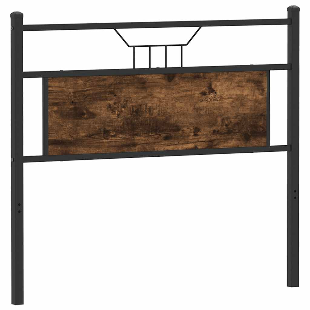 vidaXL Replace Headboard Smoked Oak 107 cm Engineered Wood and Steel