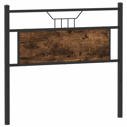 vidaXL Replace Headboard Smoked Oak 107 cm Engineered Wood and Steel