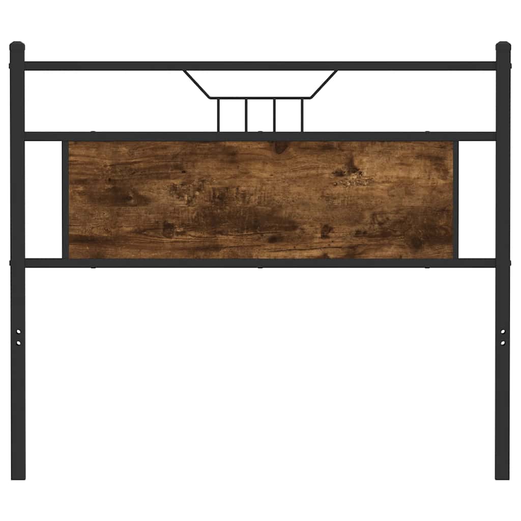 vidaXL Replace Headboard Smoked Oak 107 cm Engineered Wood and Steel