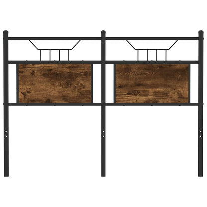 vidaXL Replace Headboard Smoked Oak 120 cm Engineered Wood and Steel