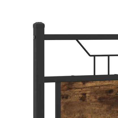 vidaXL Replace Headboard Smoked Oak 120 cm Engineered Wood and Steel