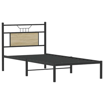 vidaXL Bed Frame without Mattress Sonoma Oak 80x200 cm Engineered Wood