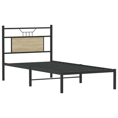 vidaXL Bed Frame without Mattress Sonoma Oak 90x200 cm Engineered Wood