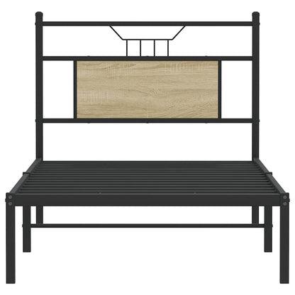vidaXL Bed Frame without Mattress Sonoma Oak 90x200 cm Engineered Wood