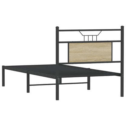 vidaXL Bed Frame without Mattress Sonoma Oak 90x200 cm Engineered Wood