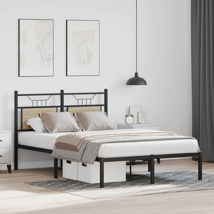 vidaXL Bed Frame without Mattress Sonoma Oak 120x190 cm Small Double Engineered Wood