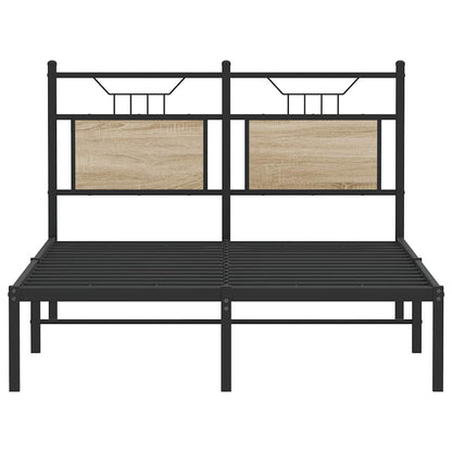 vidaXL Bed Frame without Mattress Sonoma Oak 120x200 cm Engineered Wood