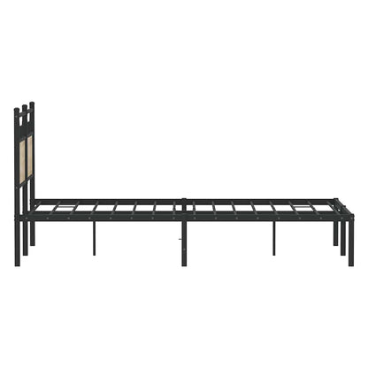 vidaXL Bed Frame without Mattress Sonoma Oak 120x200 cm Engineered Wood