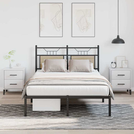 vidaXL Bed Frame without Mattress Sonoma Oak 120x200 cm Engineered Wood