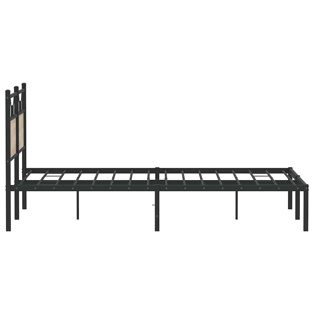 vidaXL Bed Frame without Mattress Sonoma Oak 140x190 cm Engineered Wood