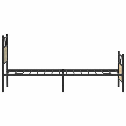 vidaXL Bed Frame without Mattress Sonoma Oak 90x190 cm Single Engineered Wood