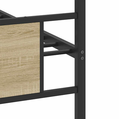 vidaXL Bed Frame without Mattress Sonoma Oak 90x200 cm Engineered Wood