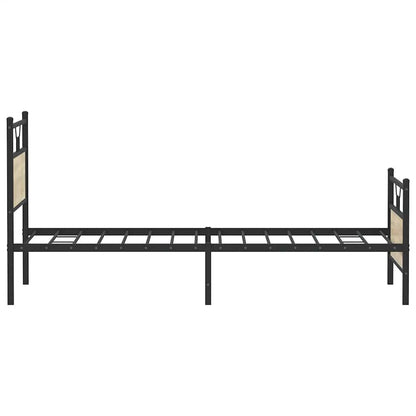 vidaXL Bed Frame without Mattress Sonoma Oak 100x190 cm Engineered Wood