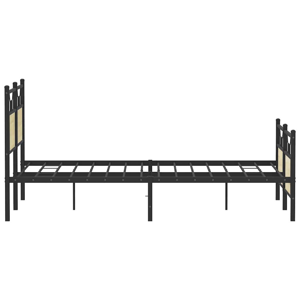 vidaXL Bed Frame without Mattress Sonoma Oak 140x200 cm Engineered Wood