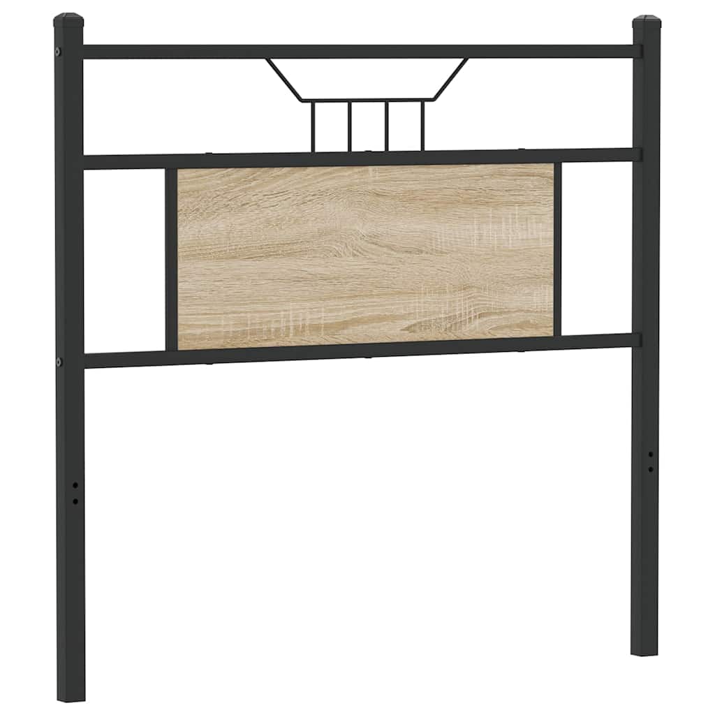 vidaXL Replace Headboard Sonoma Oak 80 cm Engineered Wood and Steel