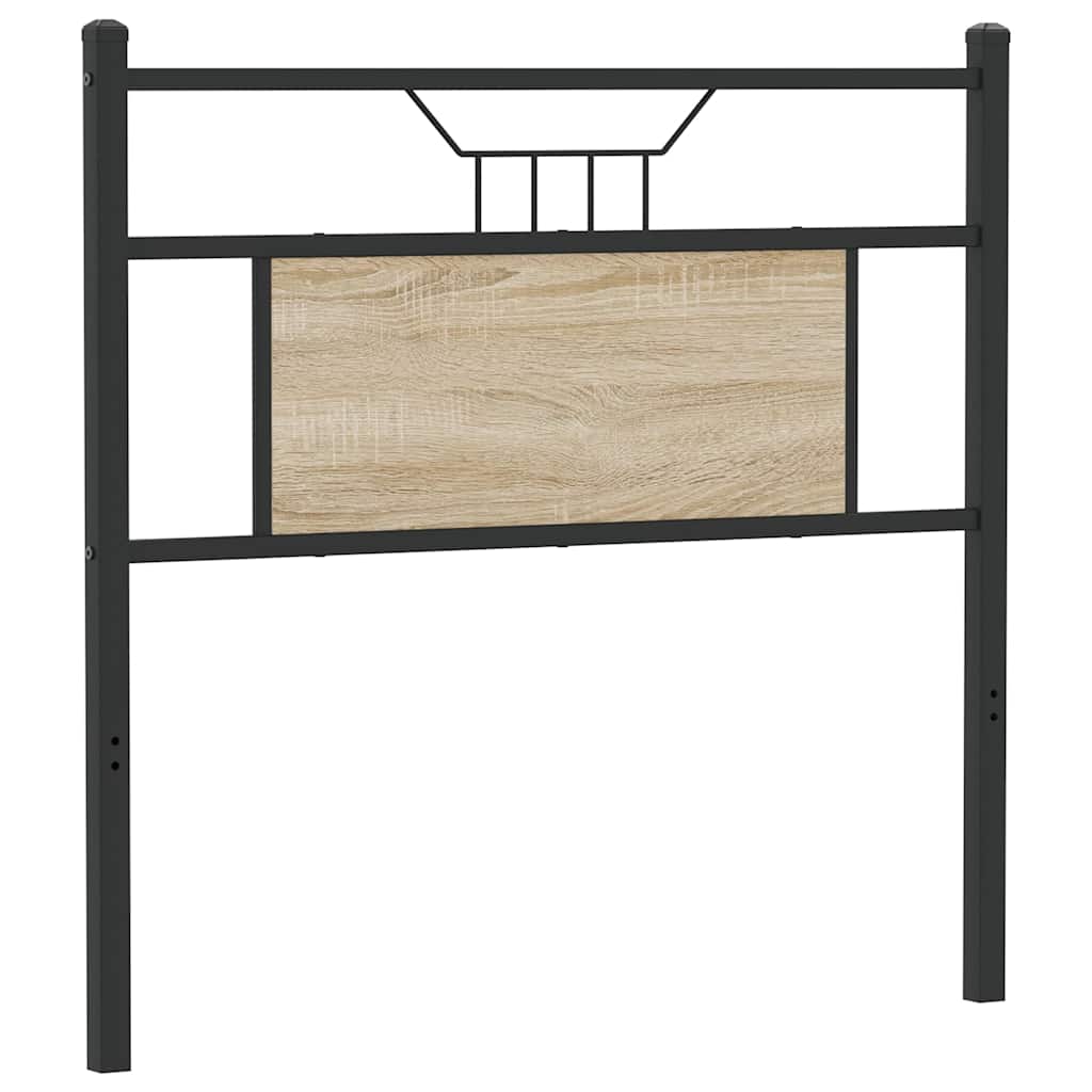vidaXL Replace Headboard Sonoma Oak 90 cm Engineered Wood and Steel