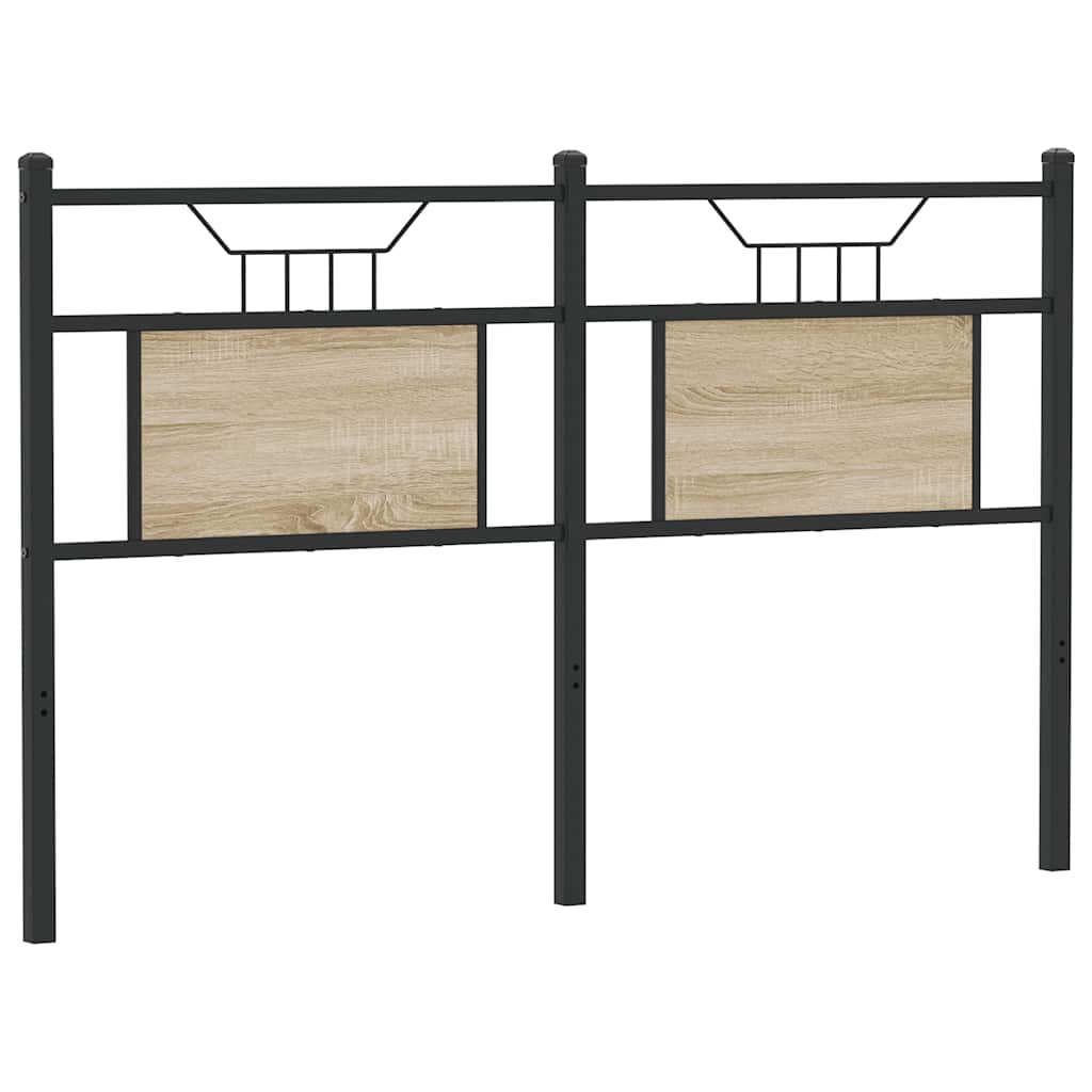 vidaXL Replace Headboard Sonoma Oak 150 cm Engineered Wood and Steel