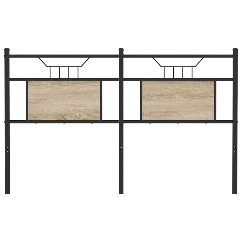 vidaXL Replace Headboard Sonoma Oak 150 cm Engineered Wood and Steel