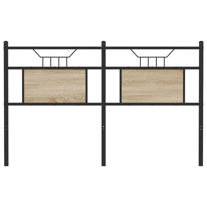 vidaXL Replace Headboard Sonoma Oak 150 cm Engineered Wood and Steel